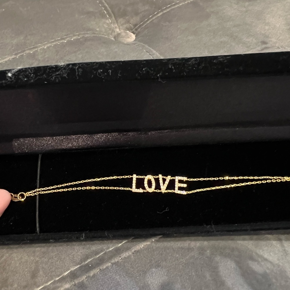 LOVE Gold 925 Bracelet with diamonds